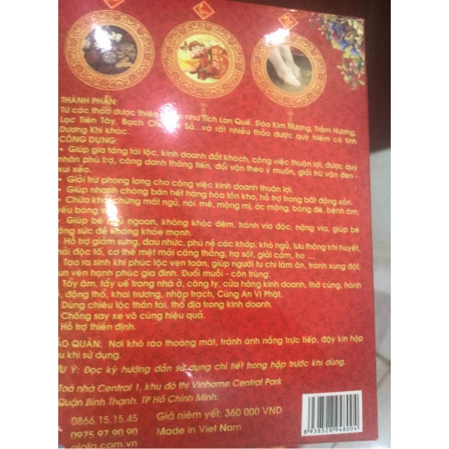 (DATE MỚI ) 1 HỘP BỘT PHONGTHỦY TÀI LỘC  ALOFA 40gói ( tặng túi đỏ may mắn) | BigBuy360 - bigbuy360.vn