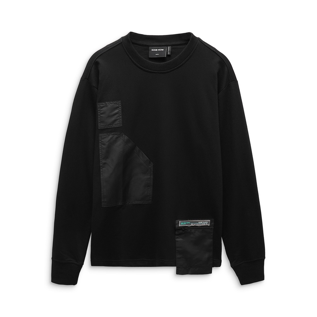 Áo Nỉ Nam Long Sleeve Para Pocket , Chất Nỉ Thoải Mái , AN001606 ,Somehow