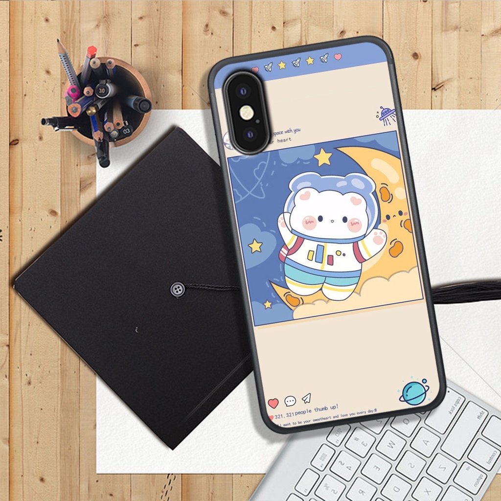 [ HOT BỎNG TAY] ỐP LƯNG IPHONE X/XS/XR/XSMAX, IN HINH CHIBI PHI HÀNH GIA ĐÁNG YÊU, SIÊU CUTE.