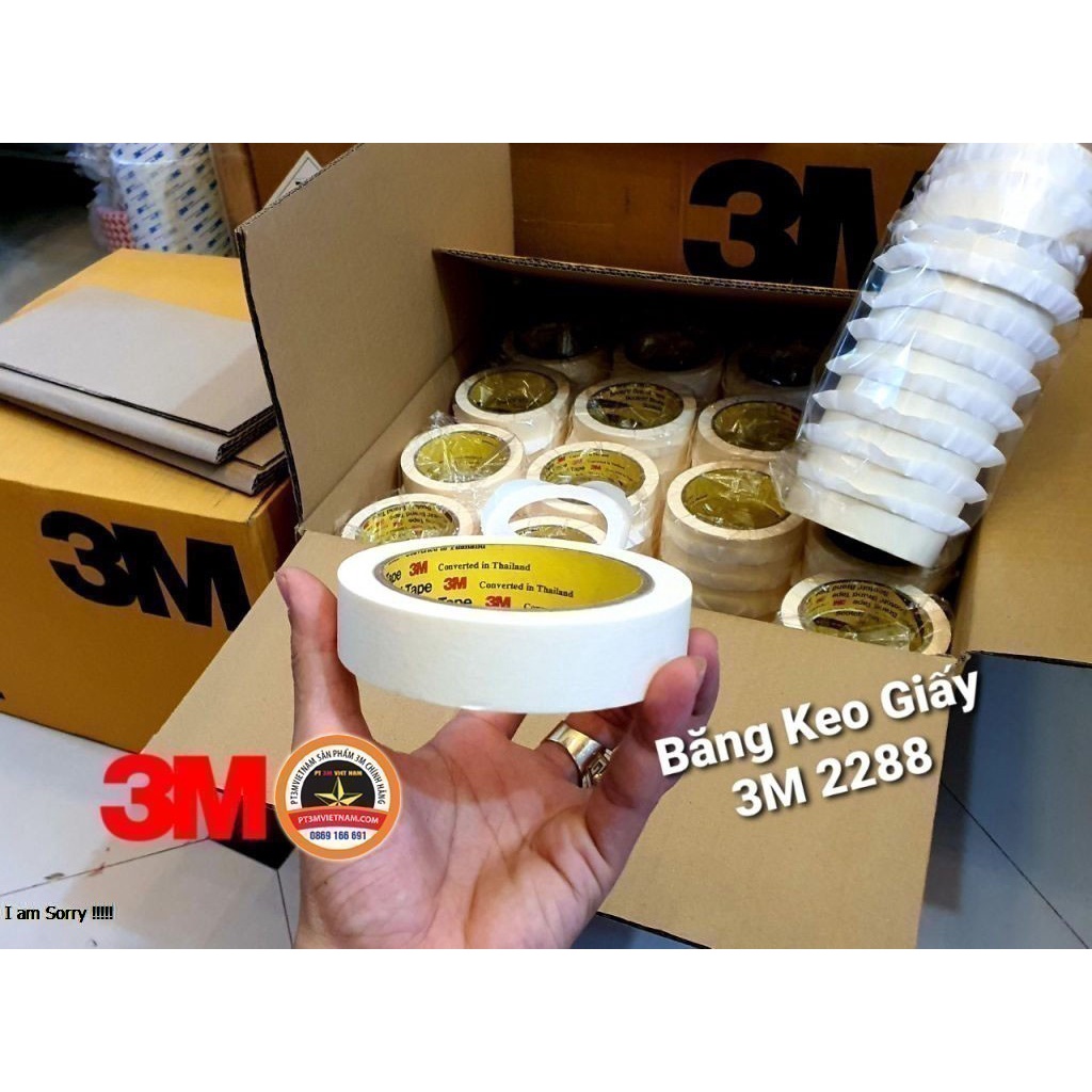 Băng keo giấy 3M 2288 masking tape