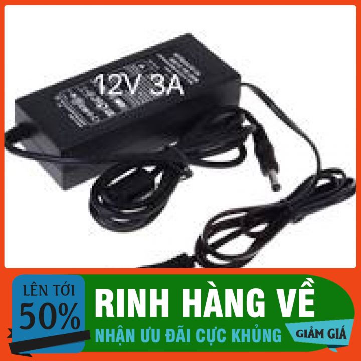 Nguồn Apater 12V3A-36W,Nguồn 12V,Nguồn Camera ,Nguồn Nhựa Loai Tốt