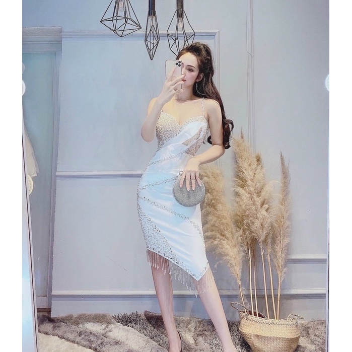 Đầm body công chúa kết cườm sang trọng TRIPBLE T DRESS - MS197Y