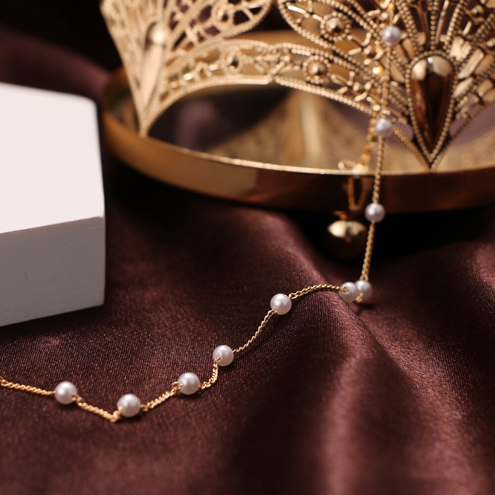 Vòng cổ choker phối ngọc trai thời trang phong cách cho nữ