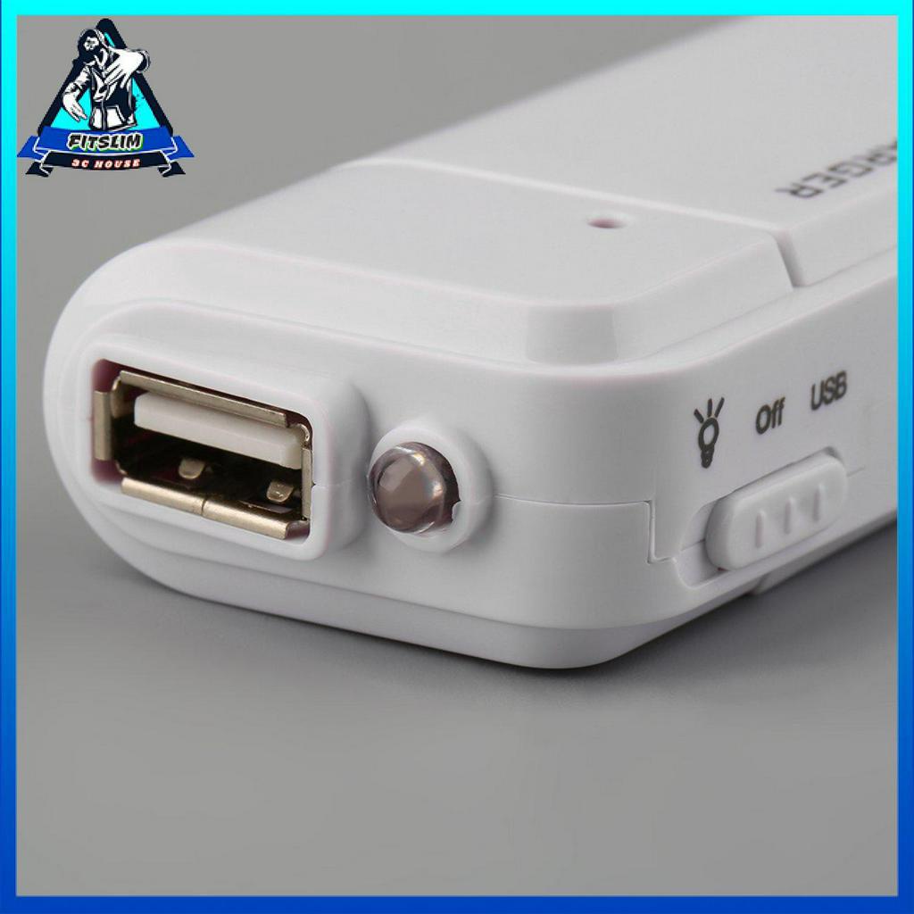 Đa năng USB di động khẩn cấp 2 bộ sạc pin AA cho điện thoại di động