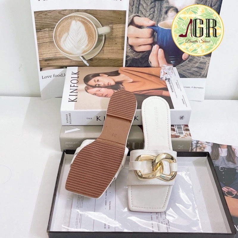 Dép bản 2 vòng xích da mềm cao cấp (loại 1)