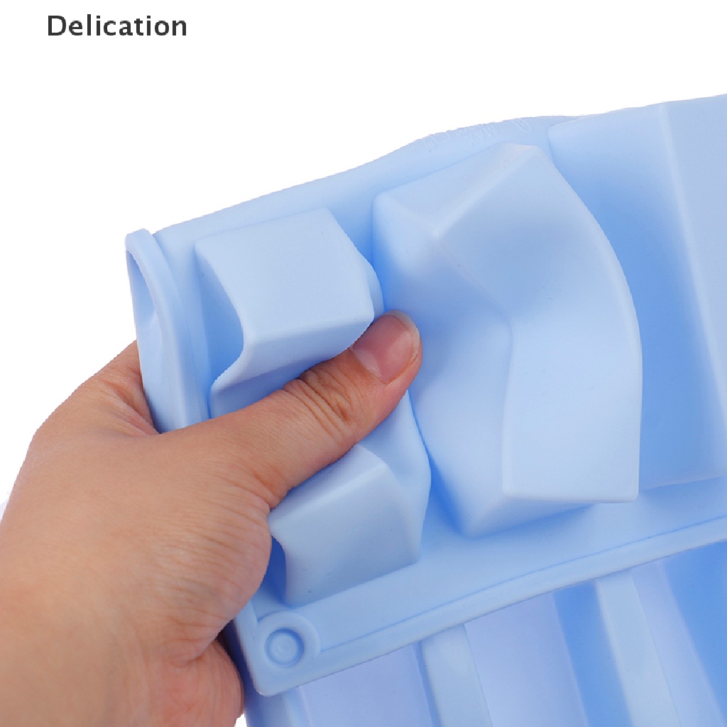 Khuôn silicon 12 ngăn hình chữ nhật làm bánh xà phòng tiện lợi