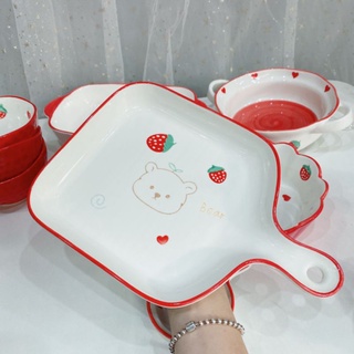 🍓Set bát đĩa dâu, gấu 🐻có tách lẻ