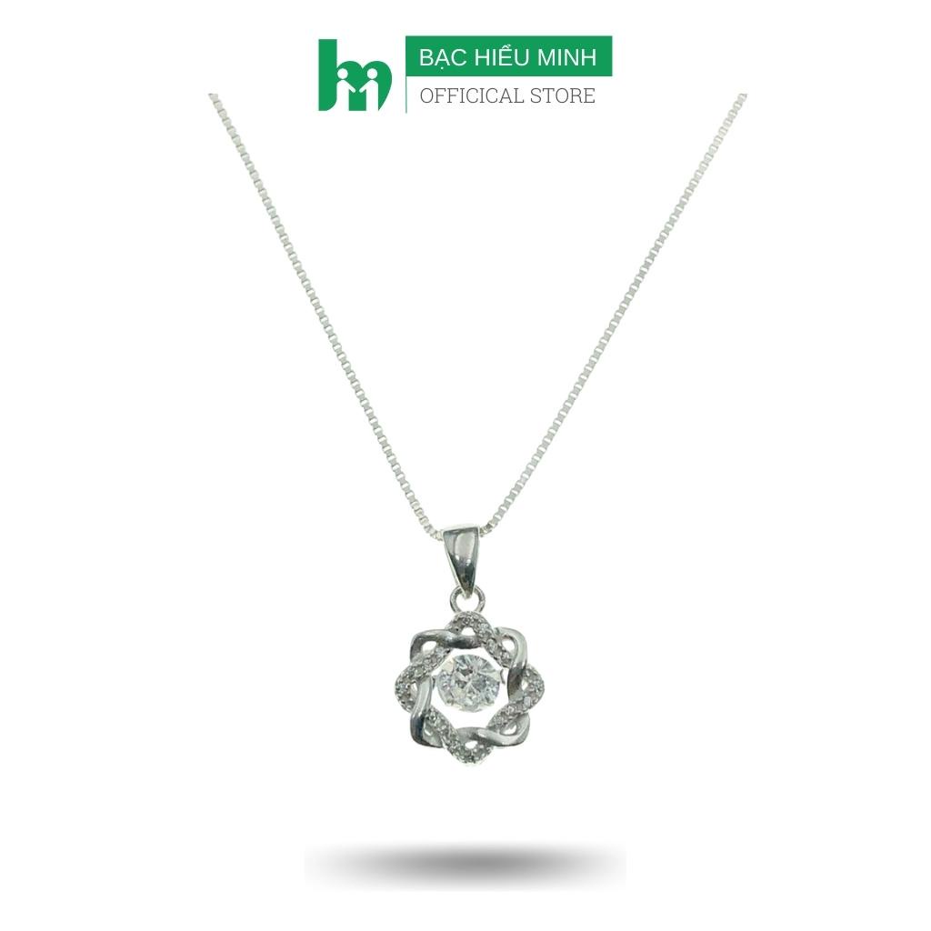 Dây Chuyền Vòng Cổ Bạc 925 Cao Cấp Đá Sang Trọng BẠC HIỂU MINH DMD451
