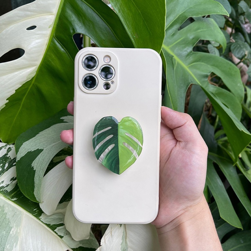 Giá Đỡ Điện Thoại Bằng Acrylic Hình Chiếc Lá Sáng Tạo