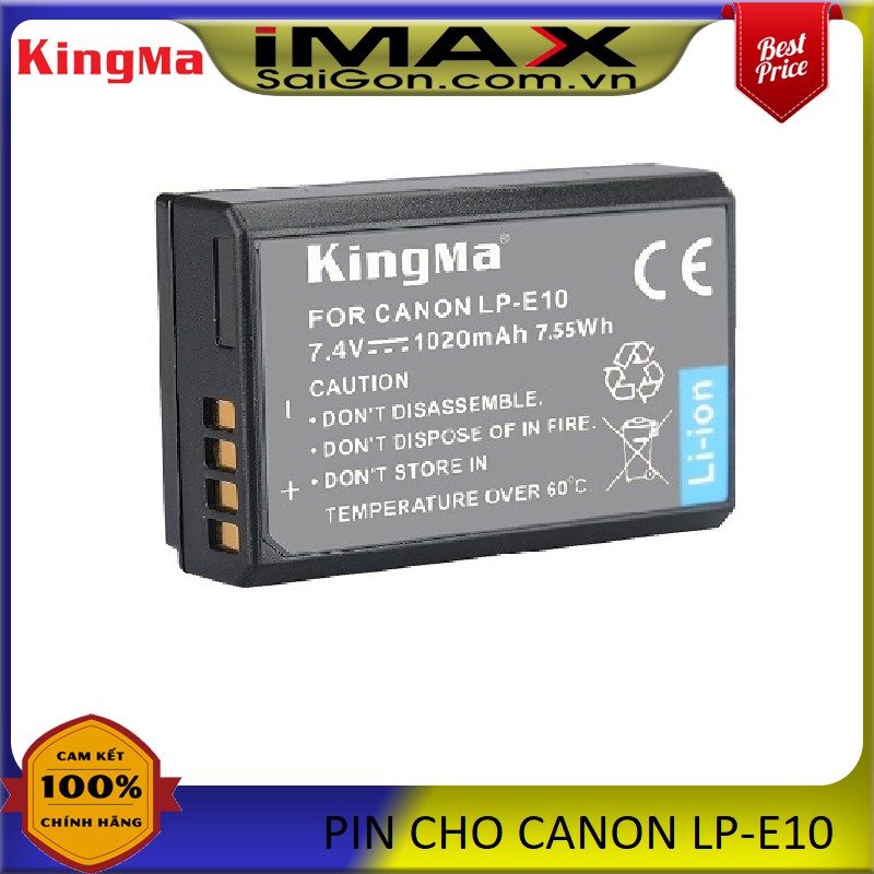 PIN SẠC MÁY ẢNH KINGMA LP-E10