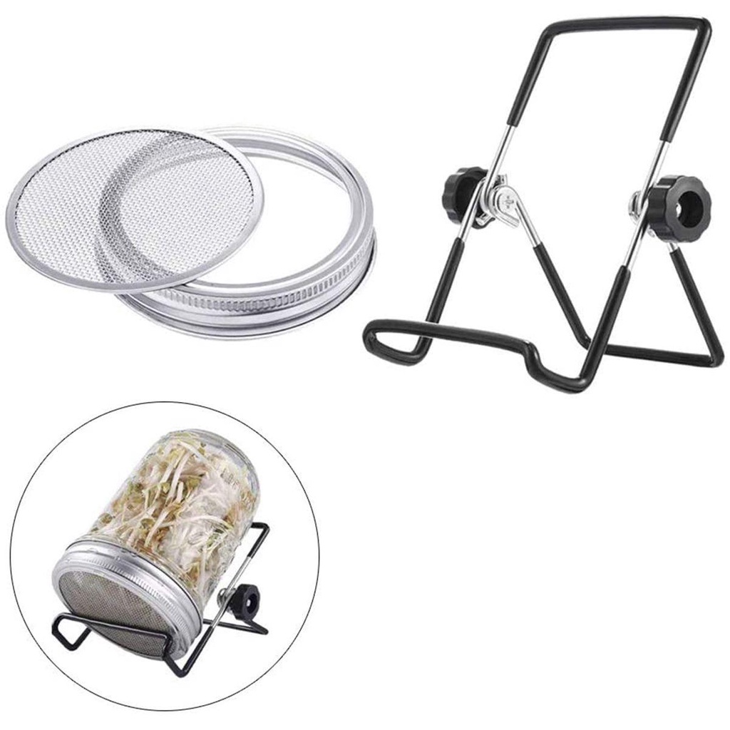 Bộ Lọ Malcom Kèm Giá Đỡ Miệng Rộng Bằng Thép Không Gỉ Bảo Vệ Sức Khỏe