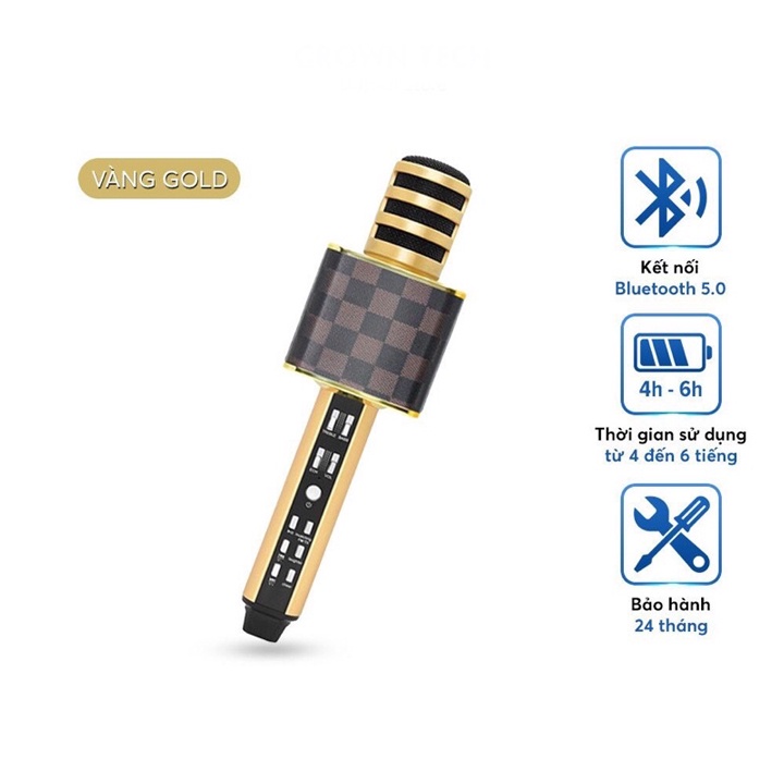 Micro karaoke bluetooth SD18 không dây loại tốt - Mic hát karaoke trên điện thoại