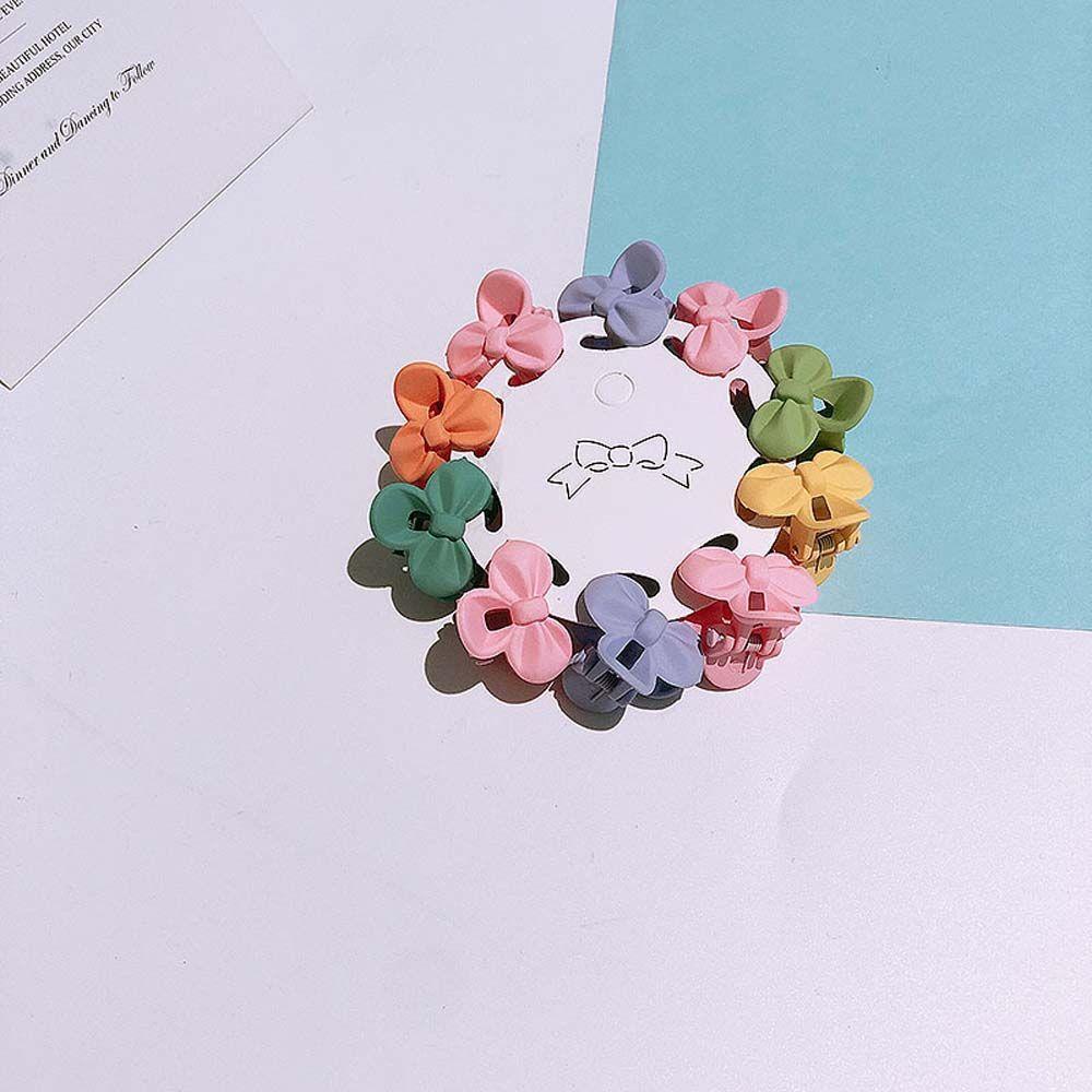 Set Kẹp Tóc Móng Vuốt Hình Thỏ Màu Kẹo Thời Trang Cho Nữ