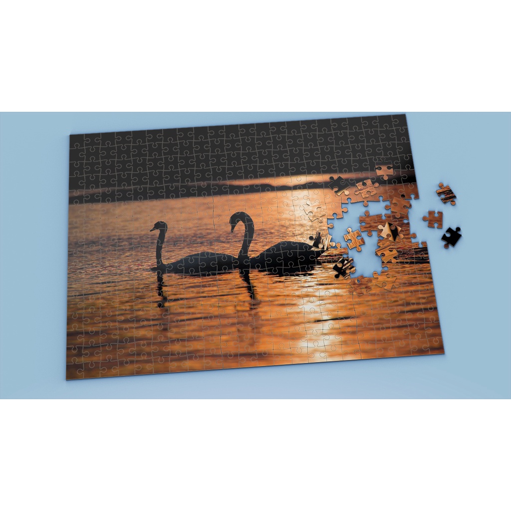 Tranh ghép hình SWAN - Mẫu 4 - Nhận in theo yêu cầu