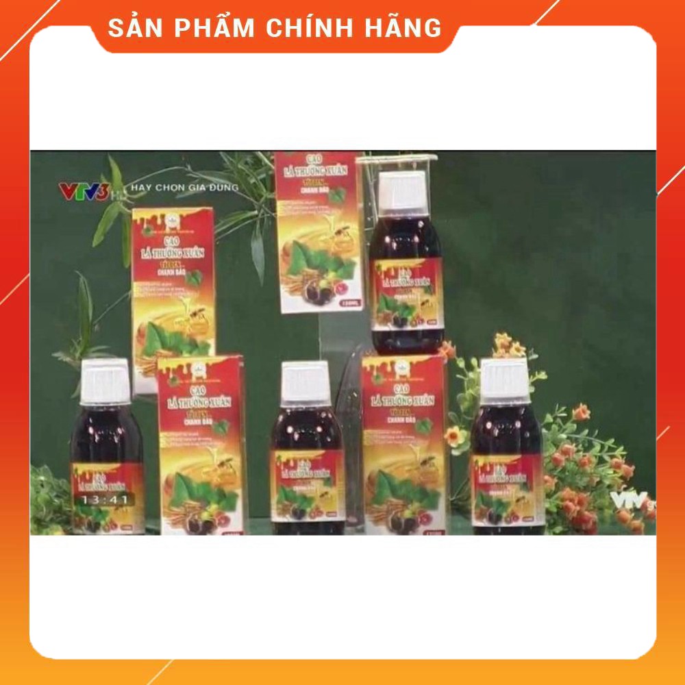 combo 4 chai cao lá thường xuân tỏi đen chanh đào sản phẩm tương trợ điều trị đờm, ho, khò khè, khó thở; giảm tái phát