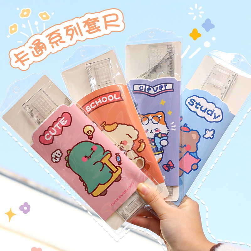 Thước kẻ cute bộ 4 thước