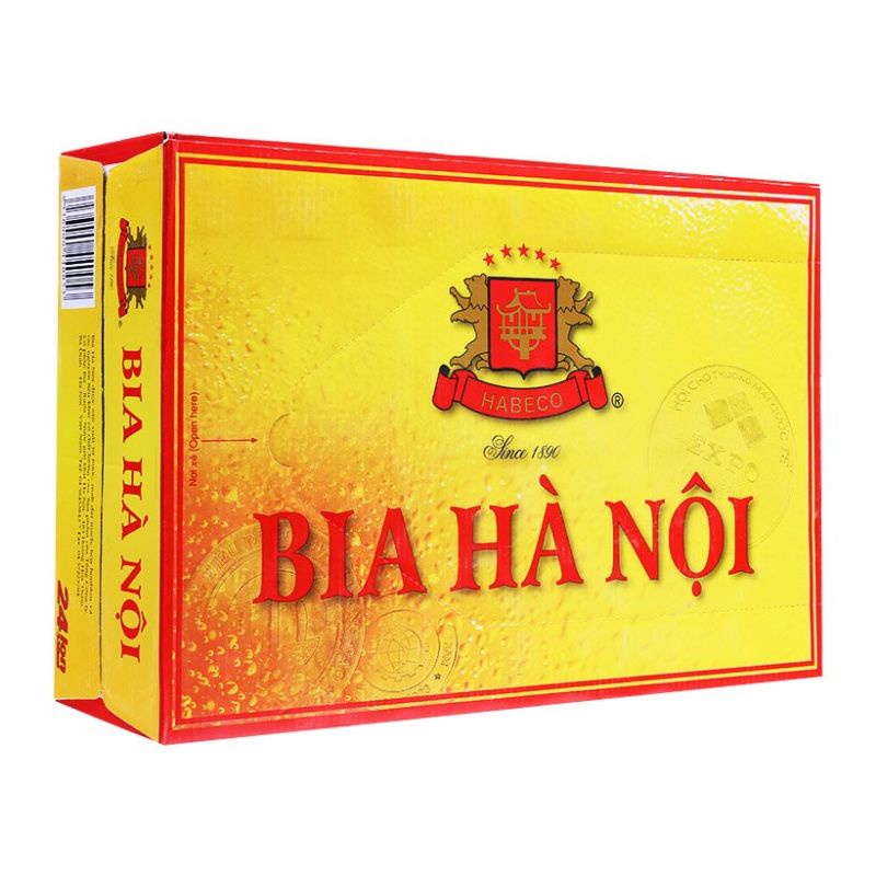 [Freeship70k] Thùng 24 lon bia Hà Nội 330ml