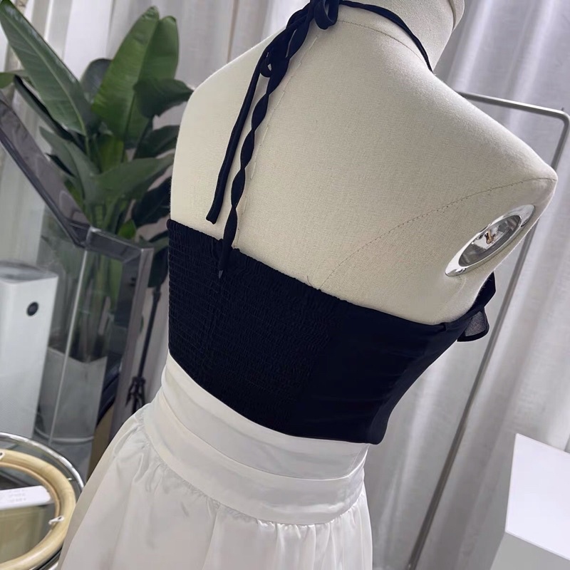 |LUCIEY SET| Set áo cổ yếm chân váy lấp lánh sang chảnh JENNIE BLACKPINK TLÉA