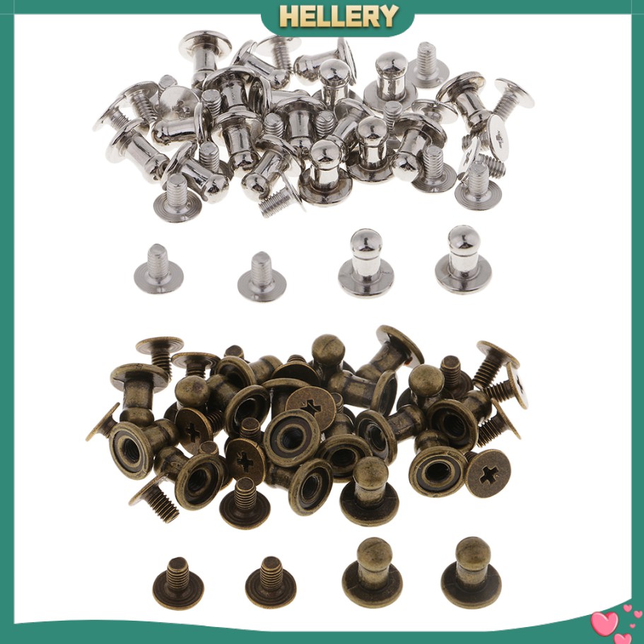 Set 20 Đinh Tán Đầu Tròn mini Bằng Đồng Chuyên Dụng Làm Đồ Da