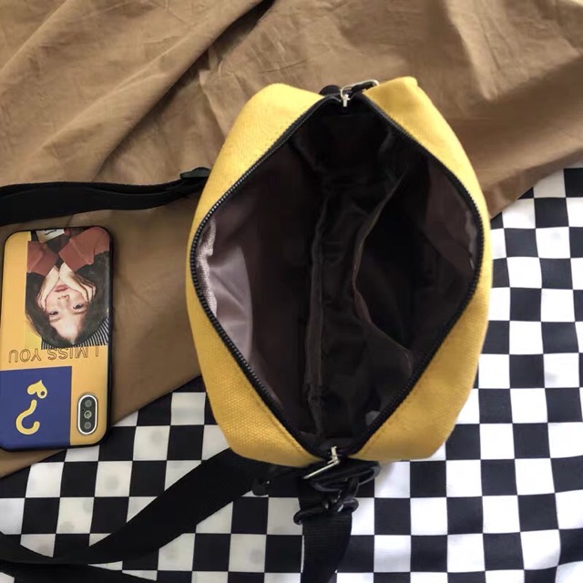 Túi hộp ulzzang hồng(có sẵn, hình thật)