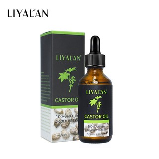 Tinh dầu thầu dầu LIYAL'AN 100% hữu cơ tự nhiên hỗ trợ phát triển tóc và lông mi 60ml