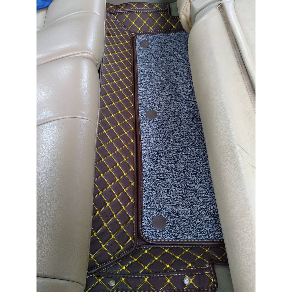 Lót sàn 5D 6D da cao cấp cho Toyota Fortuner chống nước không mùi trải kín sàn xe