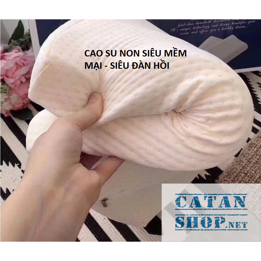 GỐI CAO SU NON ❤️FREE SHIP❤️ Bộ vỏ ruột gối nằm CAO SU NON cho người lớn, memory foam chống ngáy ZARA HOME