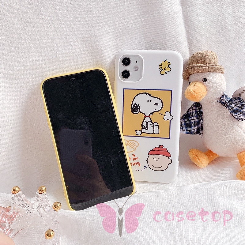 Ốp điện thoại kiểu hoạt hình Snoopy cho IPHONE 11 PRO MAX 6 6S 7 8 PLUS XR X XS MAX SE 2020