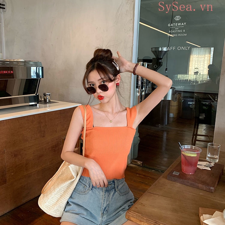 Áo hai dây nữ phong cách quyến rũ trẻ trung