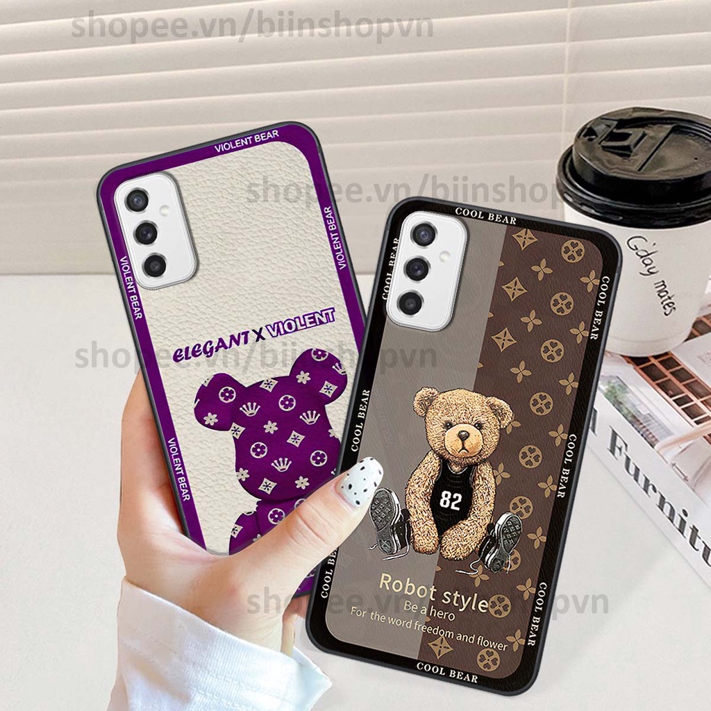 Ốp Samsung M52 5G hình gấu bear brick đẹp độc lạ, thời trang, cá tính