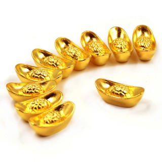 Bộ mười nén nguyên bảo bằng đồng thau phong thủy cầu tài lộc