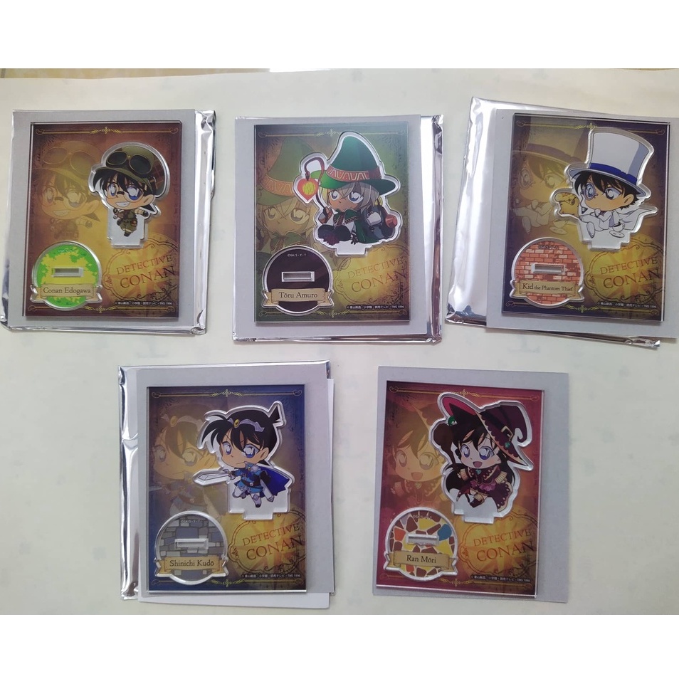 Mô hình Standee Conan Ran Shinichi Amuro Kid trang phục thám hiểm (sản phẩm event giới hạn)