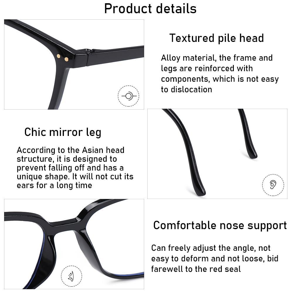 Kính Chống Ánh Sáng Xanh Siêu Nhẹ Bảo Vệ Mắt Mang Đi Tiện Dụng Cho Nam Và Nữ