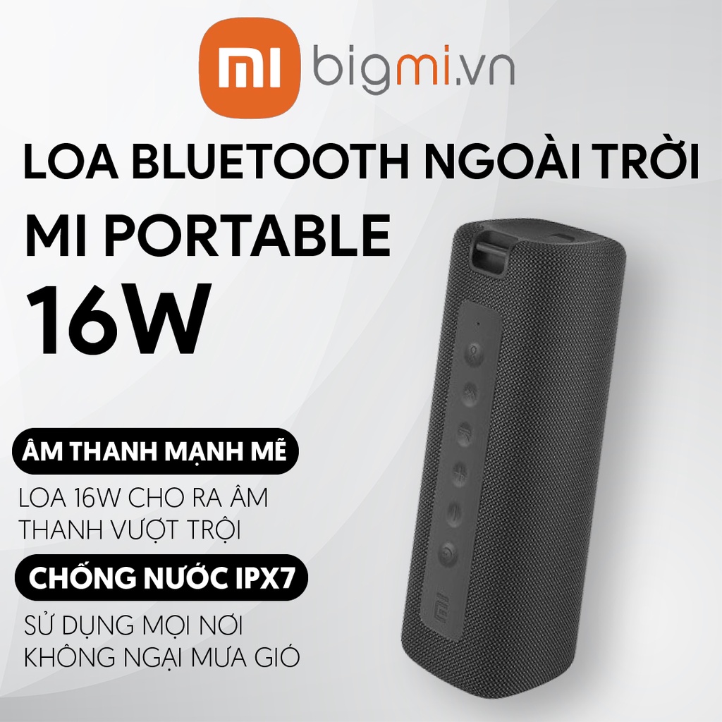 Loa ngoài trời Xiaomi Mi Portable Bluetooth Speaker 16W - Bản chính hãng - Bảo hành 12 tháng
