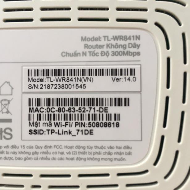 Router Wi-Fi TP-Link chuẩn N tốc độ 300Mbps TL-WR841N