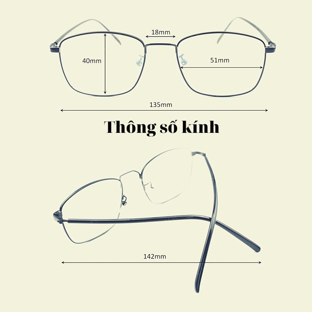 Gọng Kính Kim Loại 8818