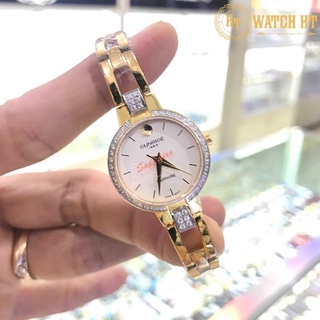  Đồng hồ nữ SUNRISE 9927SA trắng vành hạt full hộp chính hãng kính Sapphire chống xươc 