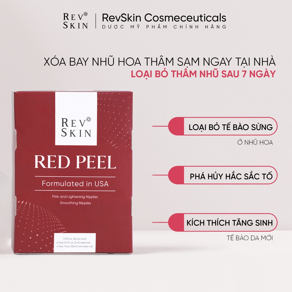 Kem Bôi RevSkin Bộ Peel Thâm Nhũ Hoa Tại Nhà Red Pee 50gr