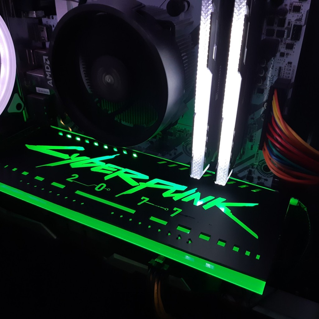 RGB Cyperpunk VGA Backplate