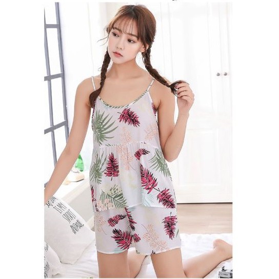 [ xả kho ] HS Bộ mặc nhà hoa lá