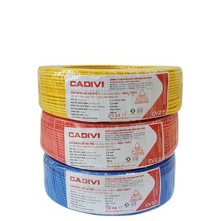 Dây điện điện đơn Cadivi đủ cỡ