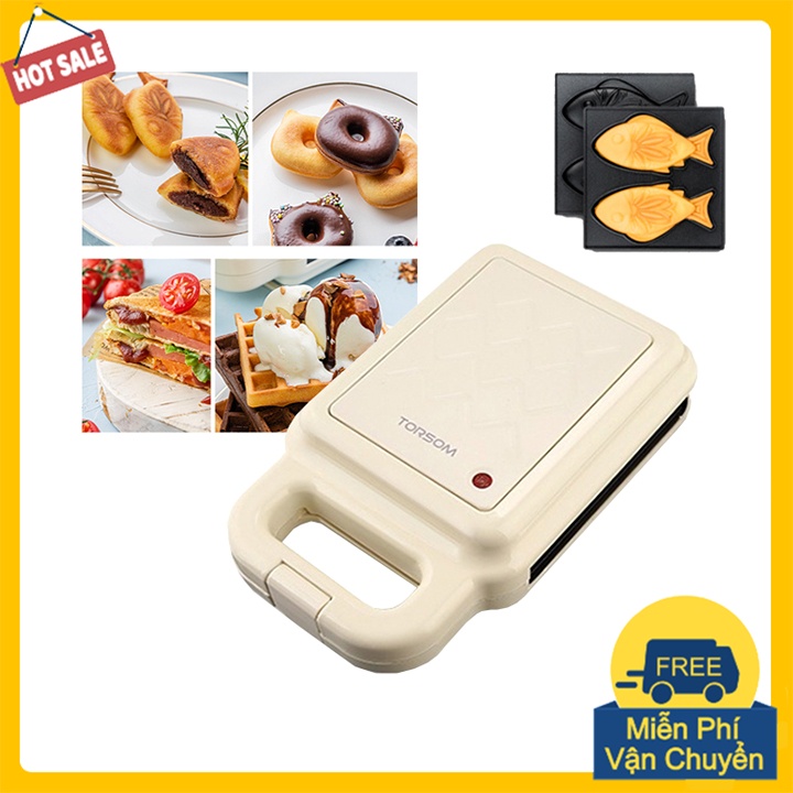Máy nướng bánh cá đôi 2 con chính hãng Torsom