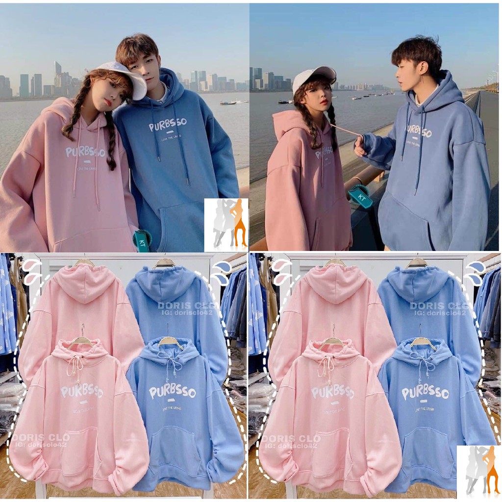 Áo khoác hoodie nỉ | Áo khoác chữ purbsso | SNSN