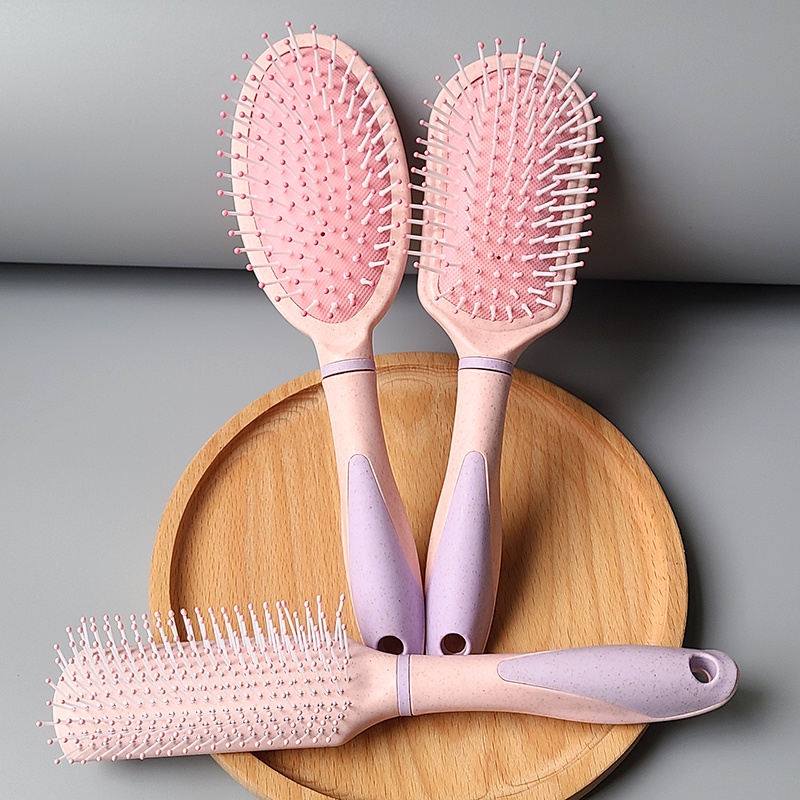 Set 3 Lược Chải Tóc Túi Khí Mát Xa Da Đầu Chống Tĩnh Điện Tiện Dụng Cho Gia Đình