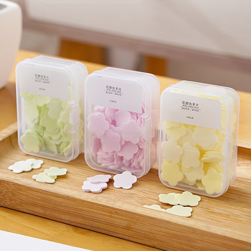 Hộp Xà Phòng Rửa Tay Vệ Sinh Thân Thiện Với Da Dùng 1 Lần Tiện Lợi Dành Cho Nữ / Mang Theo Du Lịch