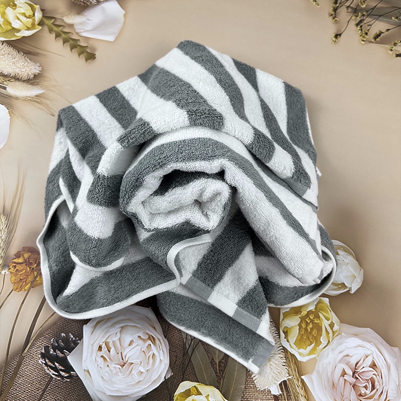 Khăn tắm xuất khẩu size 35x75cm lau người - Loại mỏng - 100% cotton thấm hút tốt