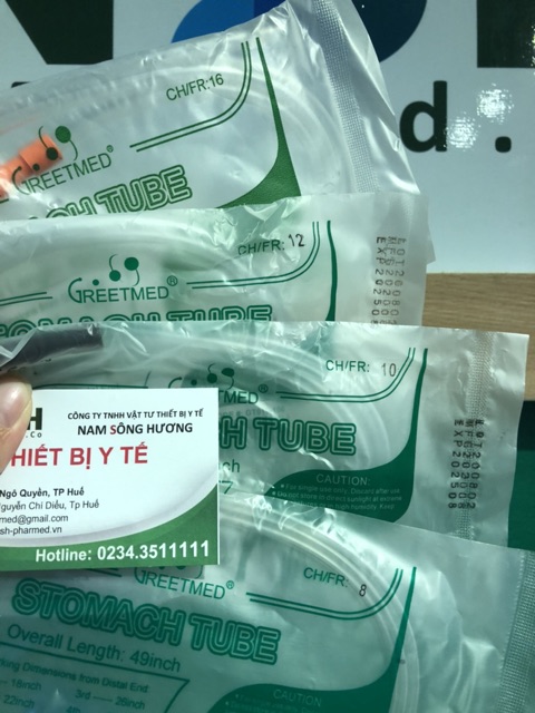 ✅ĐỦ SIZE Ống Dây cho ăn dây nuôi xông ăn sonde thông xông dạ dày không nắp  số 8fr, 12fr, 14fr, 16fr, 18fr