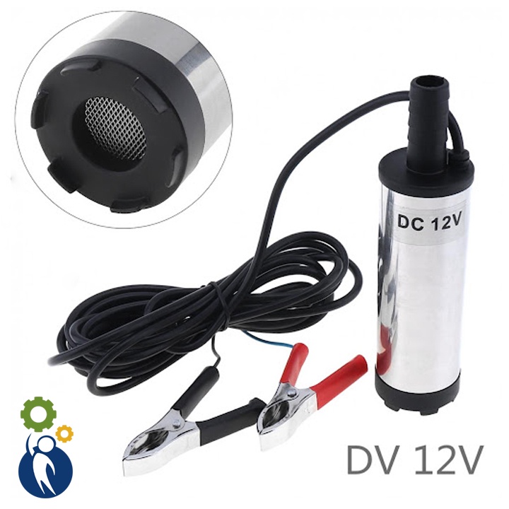 Máy Bơm Chìm Bơm Dầu Bơm Nước Mini 12V Phi 38mm