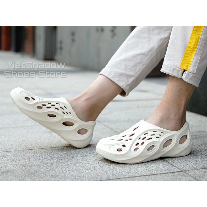 Giày nhựa siêu nhẹ Foam Runner - Chất liệu nhựa EVA với 5 màu trắng, đen, xám, be và da cam - Mã SP M071