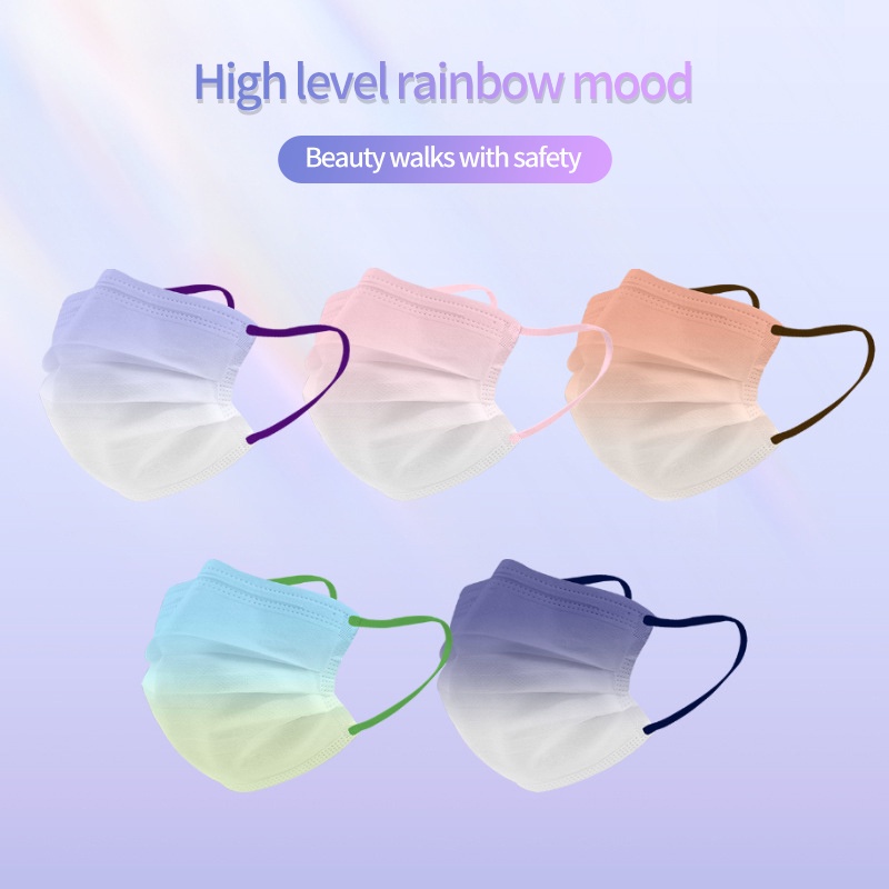 10 cái mặt nạ gradient khuôn mặt người lớn KF94 mặt nạ